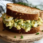 Quick and Easy Healthy Lunch Box Recipes : Egg Salad Sandwiches with Chives and Dill