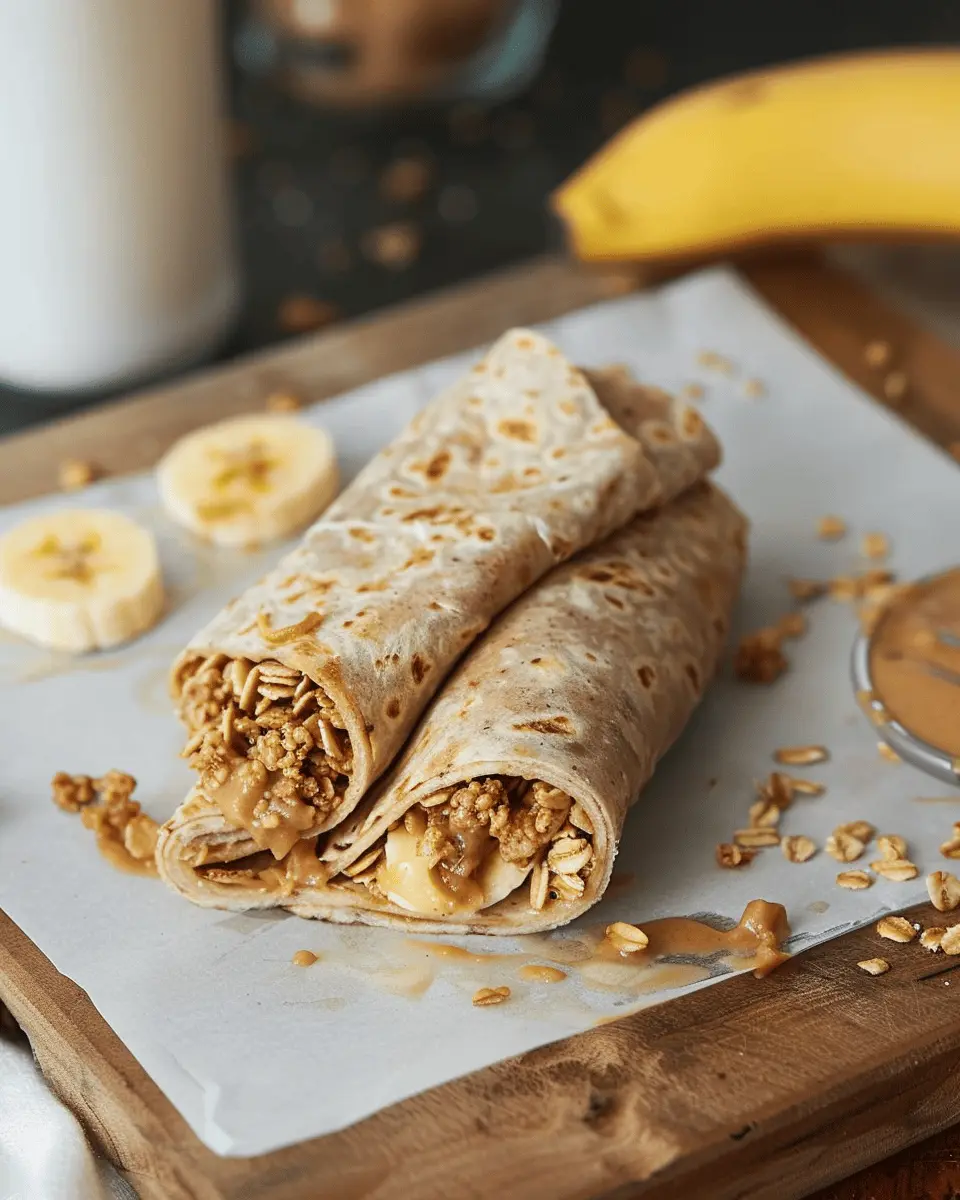 Quick and Easy Healthy Lunch Box Recipes: Peanut Butter Bliss Wrap