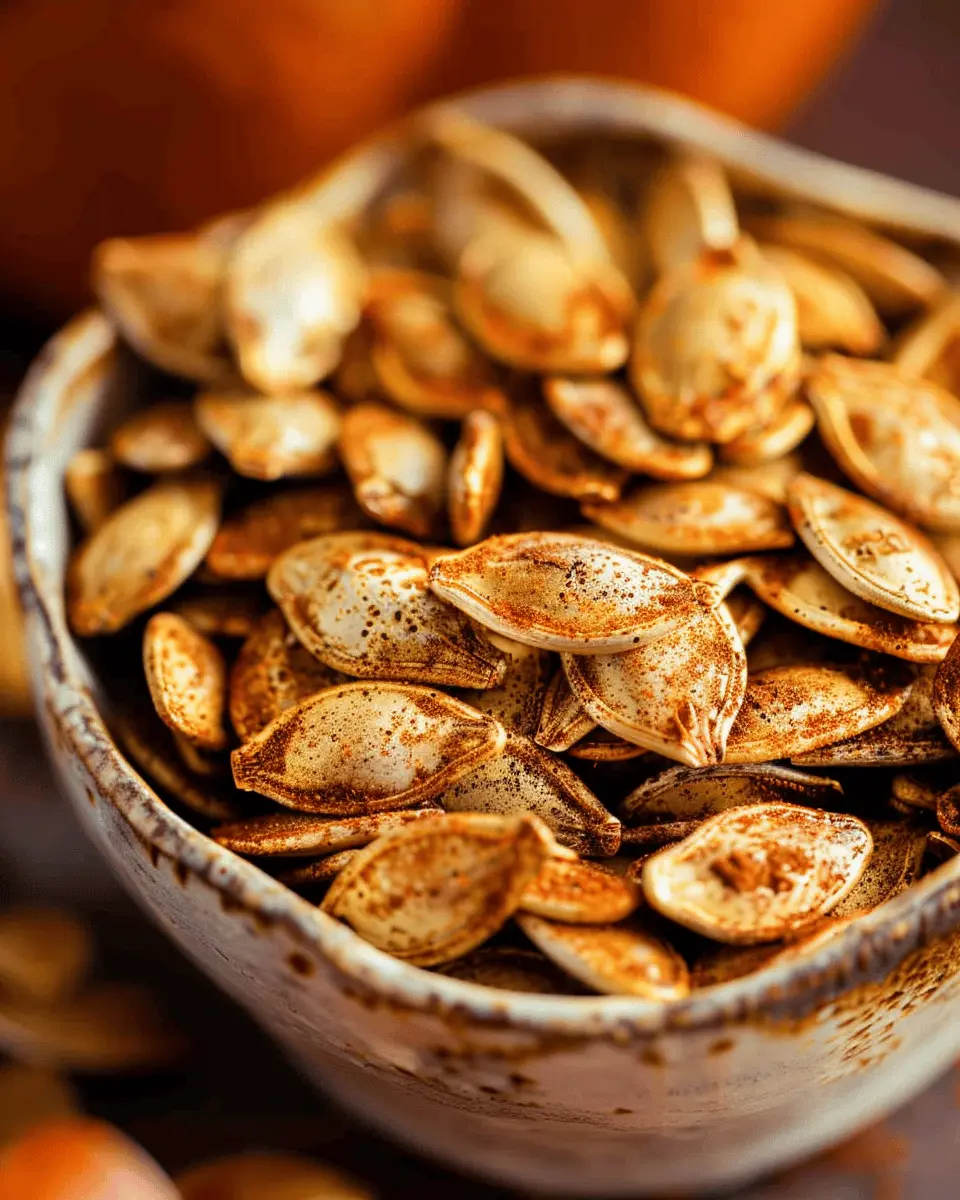 Roasted Cinnamon Sugar Pumpkin Seeds: The Best Crunchy Snack
