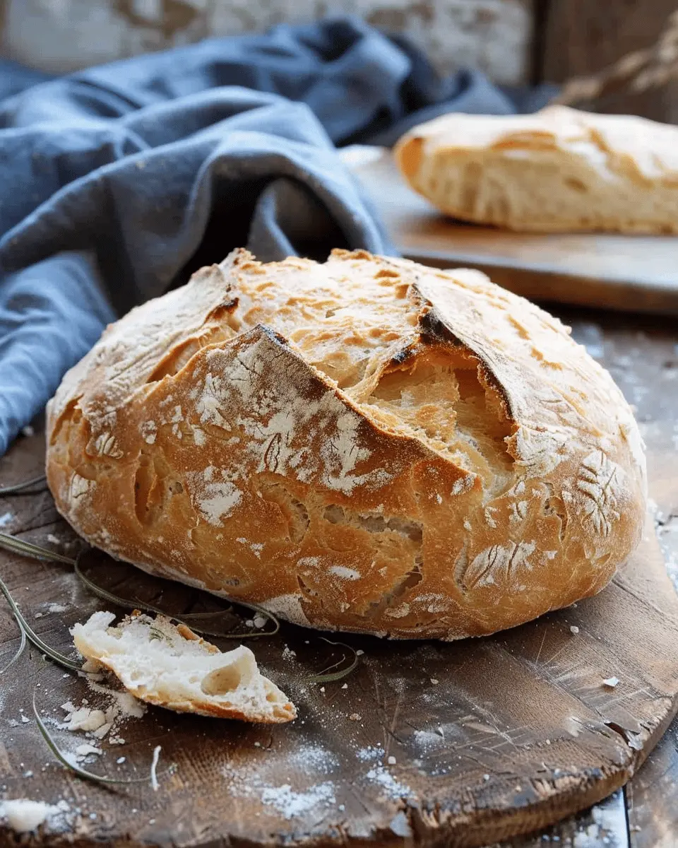 rustic italian crusty bread recipe video for easy homemade goodness