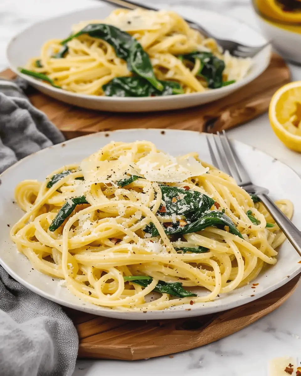 Spinach Lemon Pasta: The Easy Recipe You’ll Love to Make