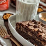 The Easiest, Fudgiest Peanut Butter Cup Dump Cake Ever!