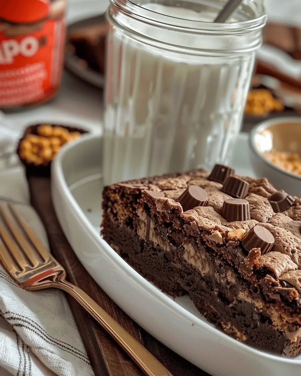 Easiest Fudgiest Peanut Butter Cup Dump Cake You’ll Ever Bake
