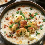 Low Carb Recipes : Keto Loaded Cauliflower Soup