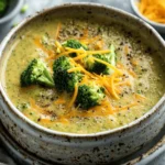 Low Carb Recipes : Keto Creamy Broccoli Cheddar Soup