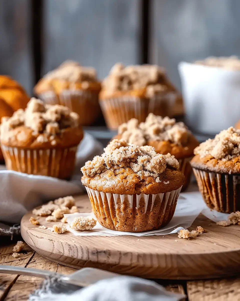 easy healthy pumpkin muffins recipes: Delightful Pumpkin Crumb Muffins