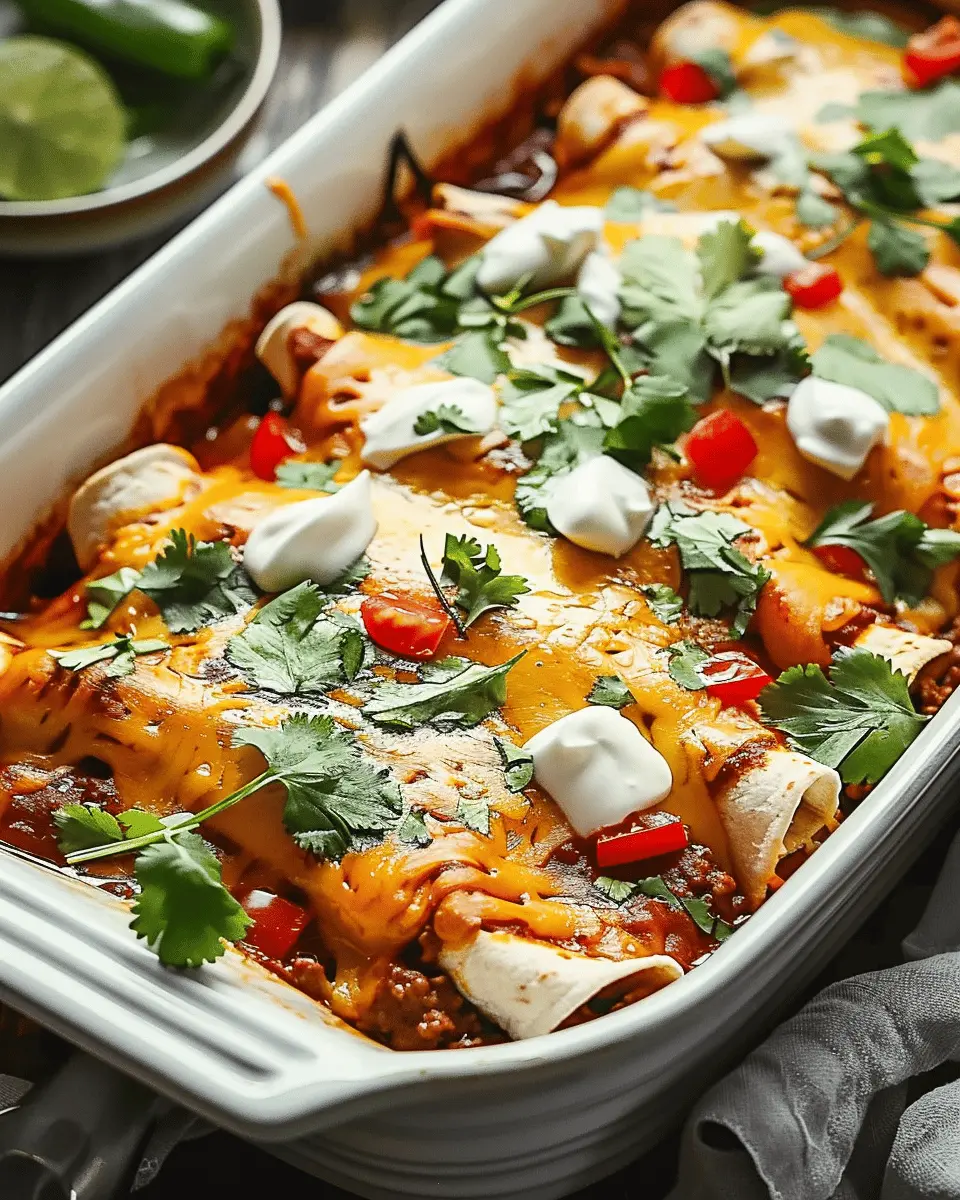 Easy Summer Meals Ideas: Delicious Ground Beef Enchiladas Made Simple