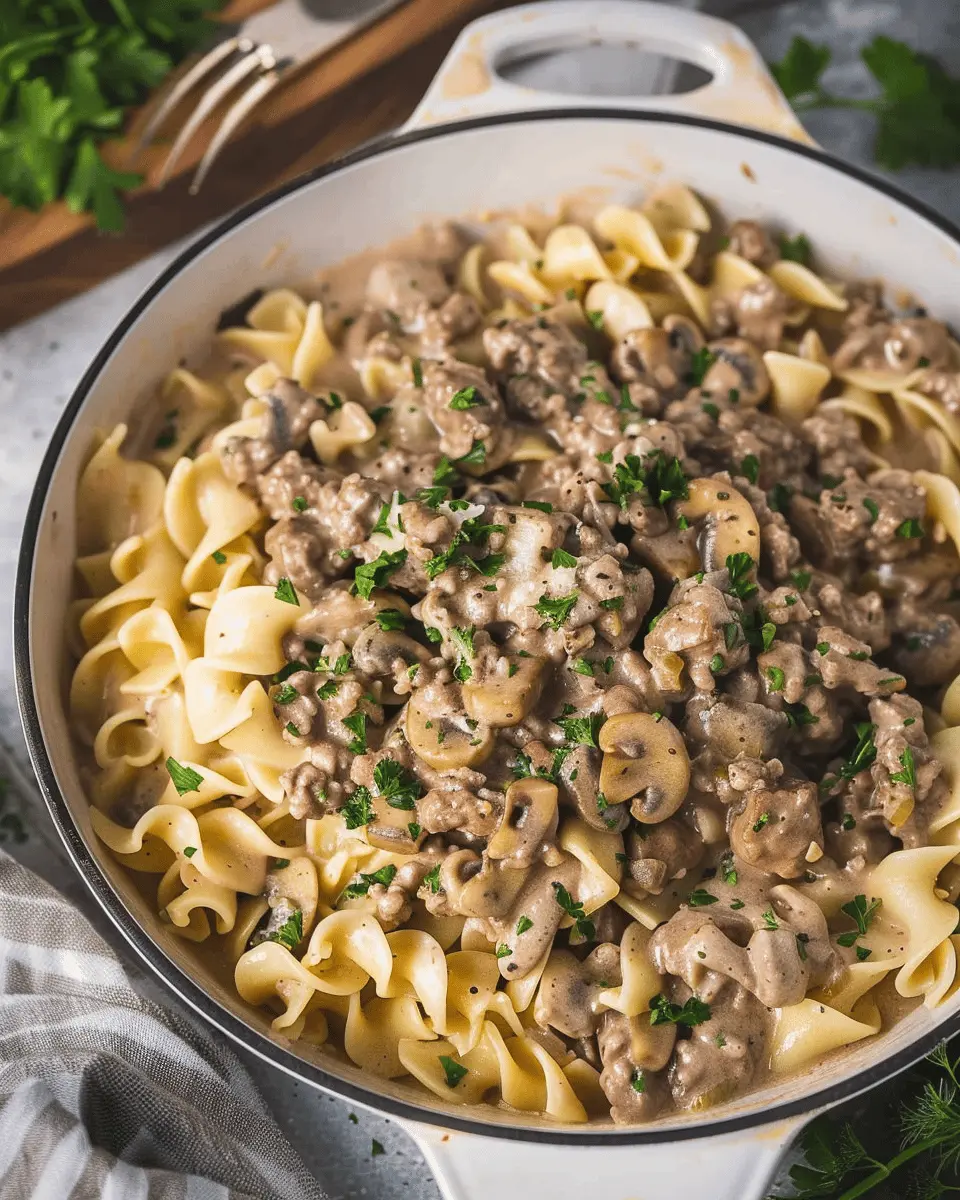 Easy Summer Meals Ideas: The Best Hamburger Stroganoff Delight