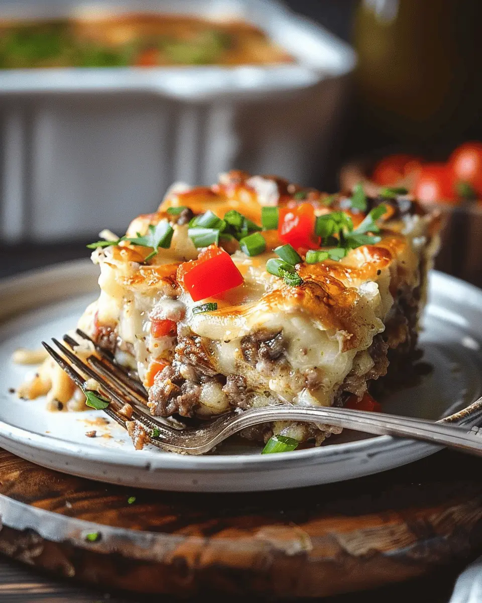 Low Carb Recipes: Indulgent Low Carb Philly Cheesesteak Casserole