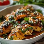 Easy Recipes Dinner : Hot Honey Feta Chicken Dish: A Deliciously Spicy and Savory Recipe