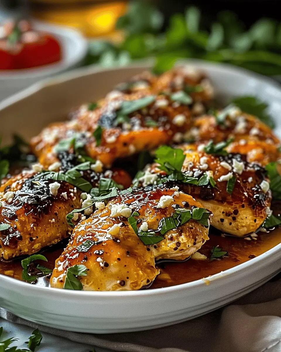 Easy Recipes Dinner: Spicy Hot Honey Feta Chicken Delight