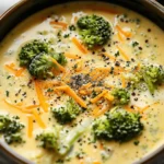 easy soup recipes : Crockpot Broccoli Cheese Soup