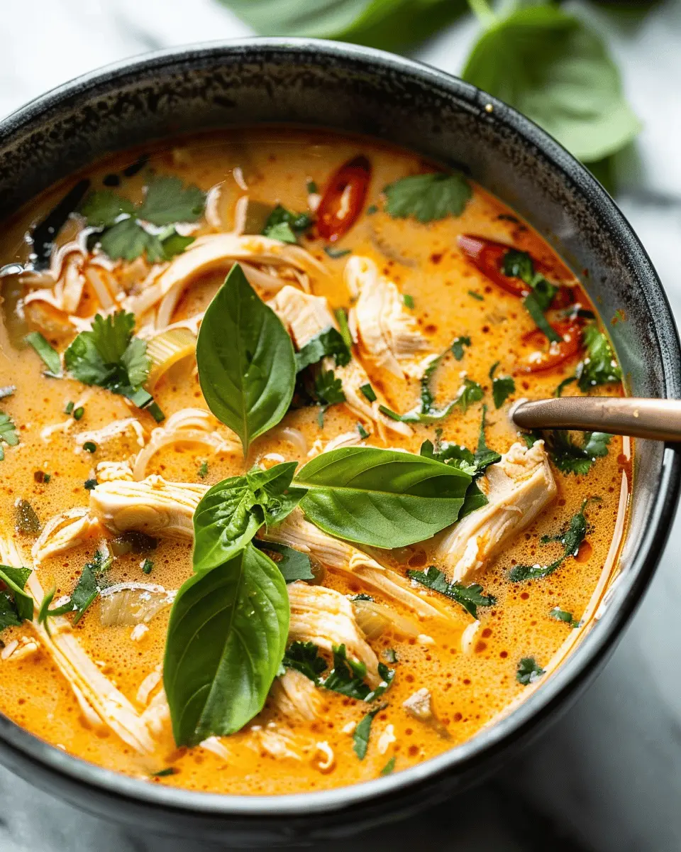 Easy Soup Recipes: Indulgent Thai Chicken Curry Soup to Savor