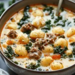 easy soup recipes : Italian Sausage and Kale Gnocchi Soup