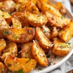 Sweet potato recipes : Air Fryer Garlic Parmesan Potatoes
