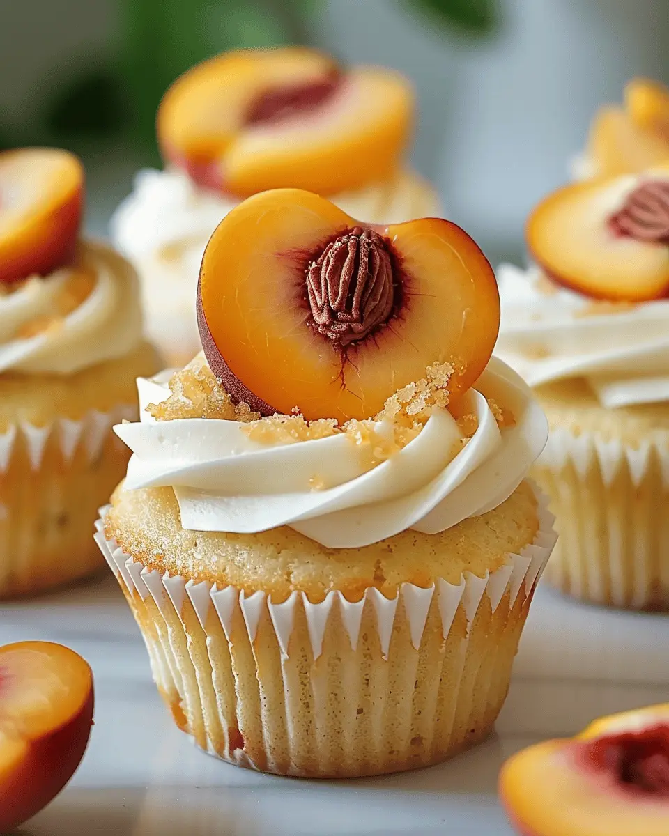Honey Peach Cream Cheese Cupcakes: Irresistibly Moist Delight