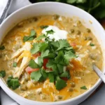 easy soup recipes : Green Chile Chicken Enchilada Soup