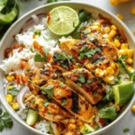 Easy Summer Meals Ideas : Street Corn Chicken Rice Bowl