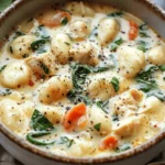 easy soup recipes : Creamy Marry Me Chicken Gnocchi Soup