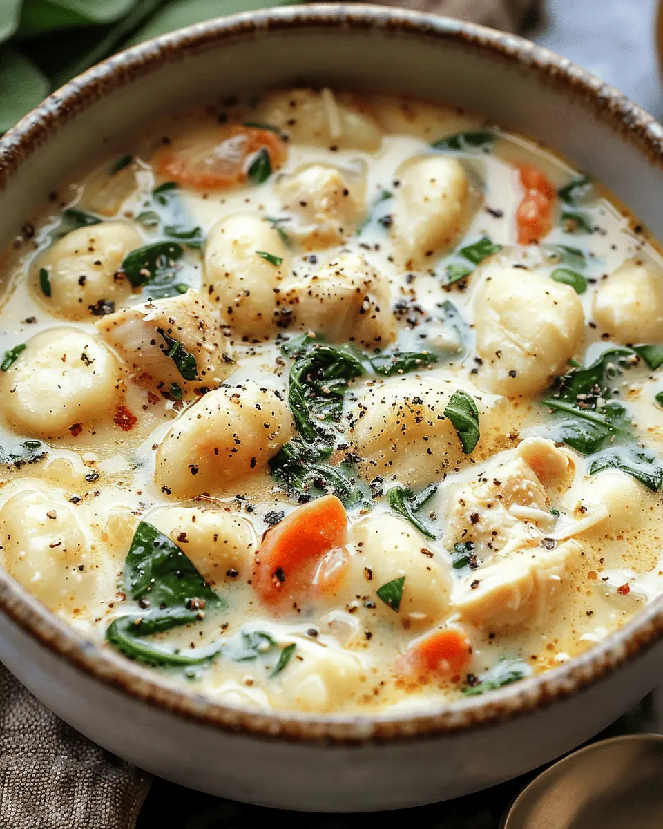 Easy Soup Recipes: Indulgent Creamy Marry Me Chicken Gnocchi Soup