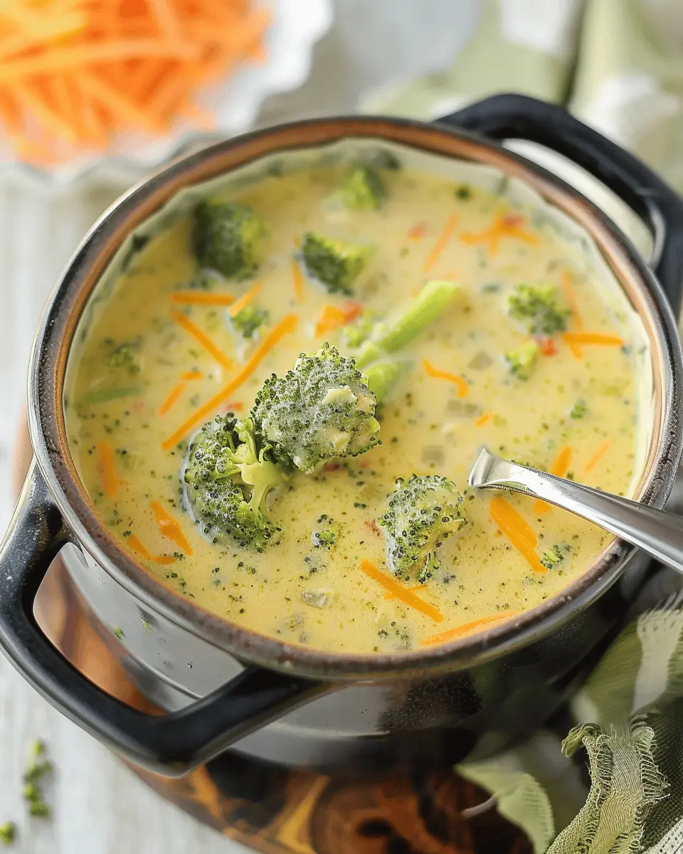 Easy Soup Recipes: High Protein Broccoli Cheddar Soup with Turkey Bacon