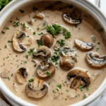 easy soup recipes : Crockpot Mushroom Soup