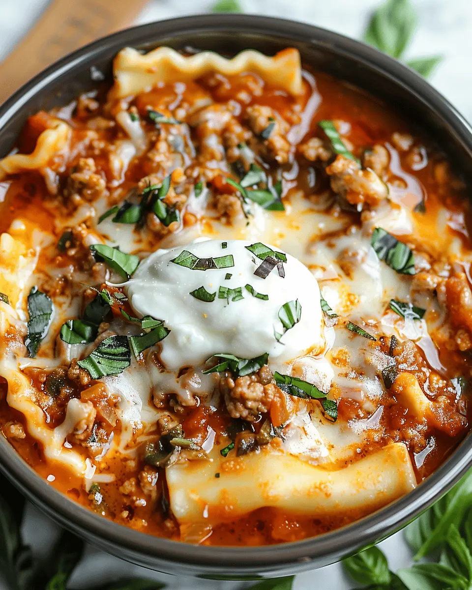 Easy Soup Recipes: Indulgent Crockpot Lasagna Soup Made Simple