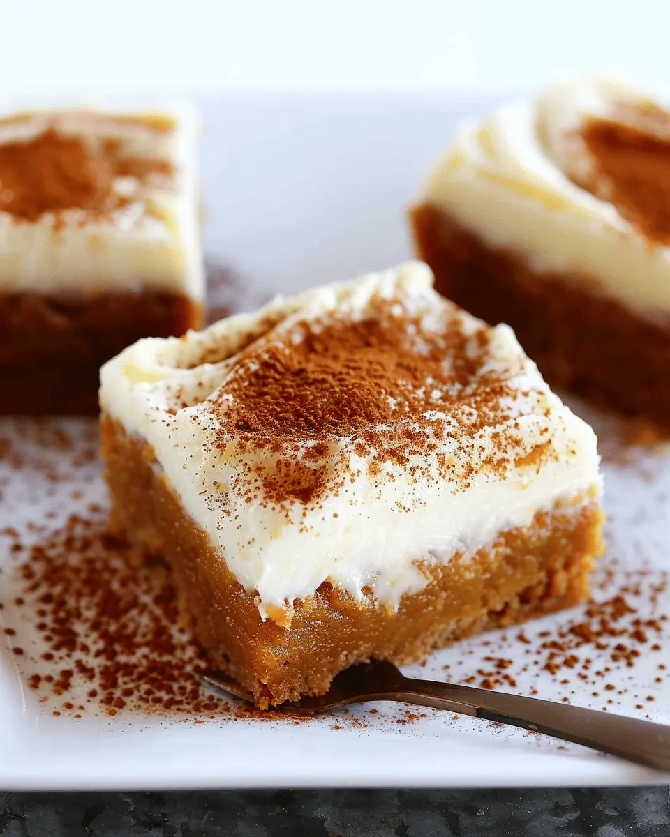 Quick Recipe Ideas: Indulgent Pumpkin Bars with Cream Cheese Frosting