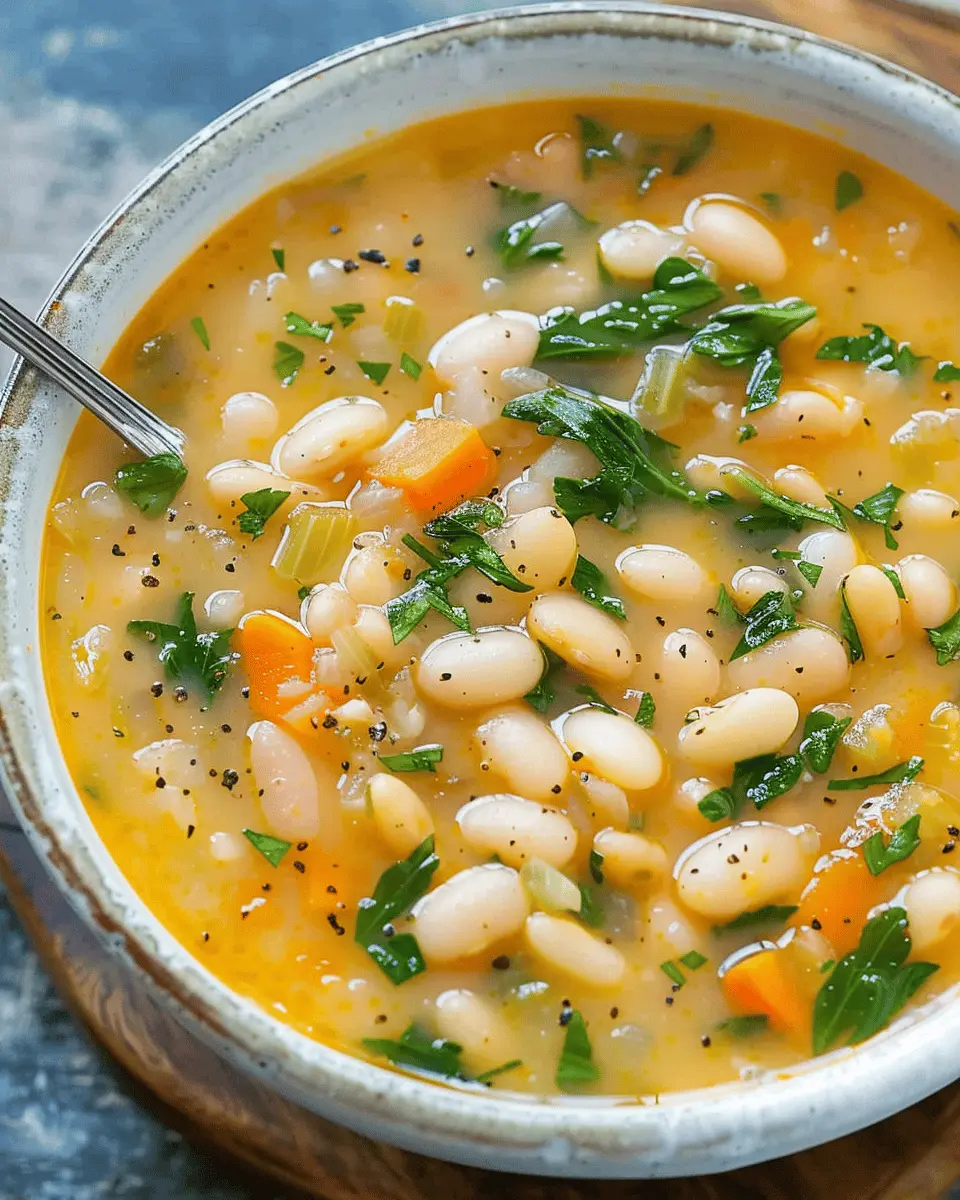 Easy Soup Recipes: The Best White Bean Soup with Turkey Bacon