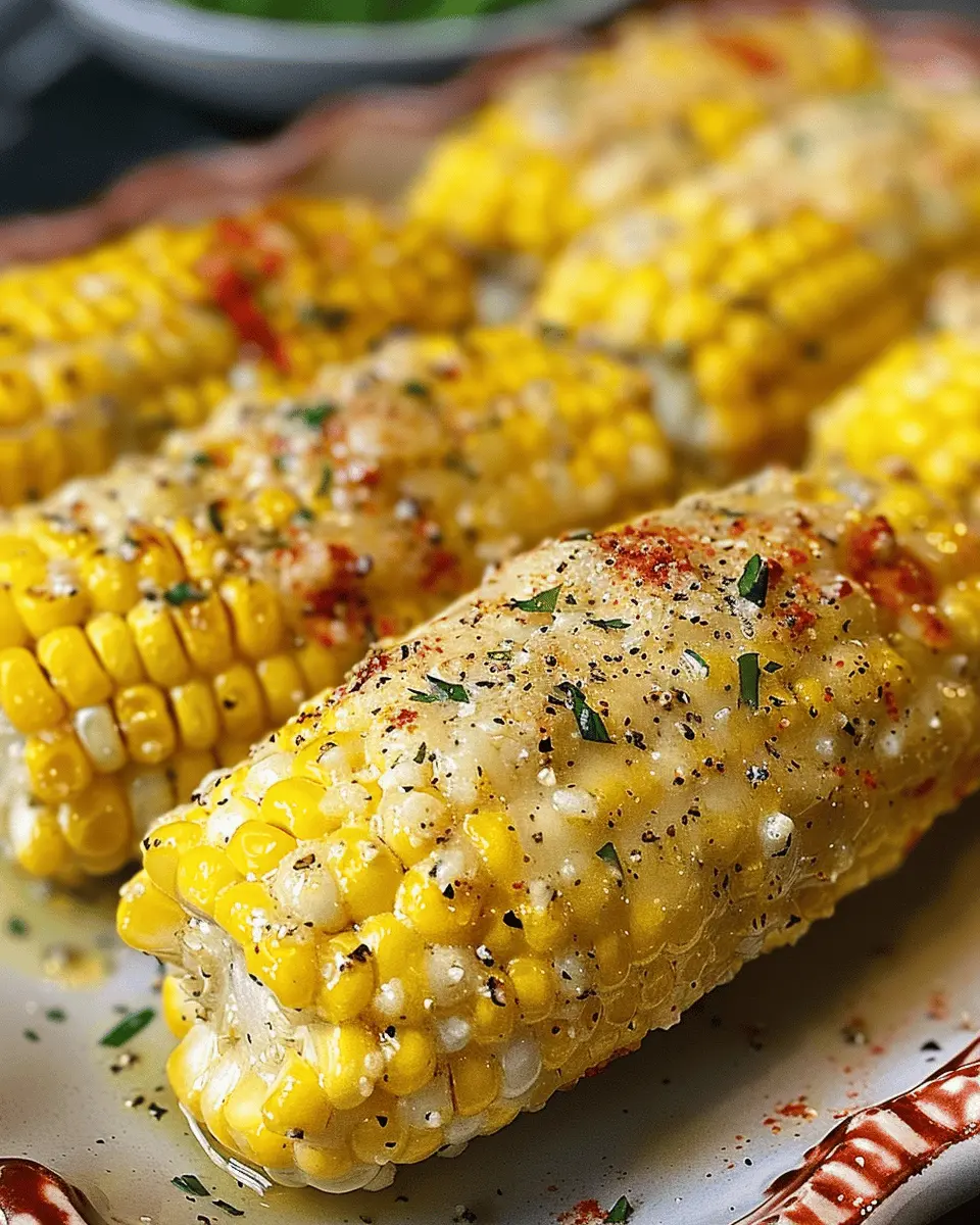 Easy Side Dishes: Indulgent Garlic Parmesan Corn on the Cob