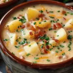 easy soup recipes : Crock Pot Crack Potato Soup