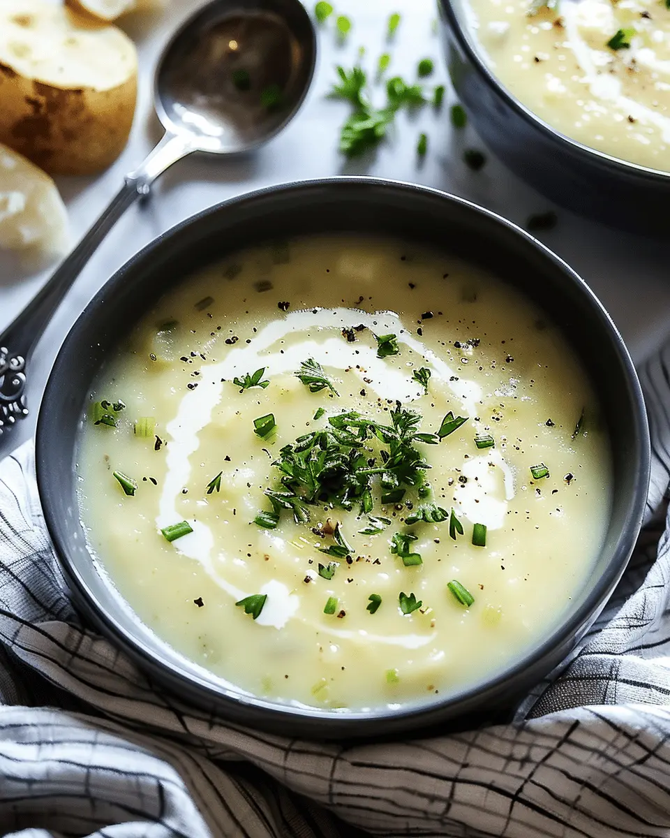 Easy Soup Recipes: Indulgent Creamy Leek and Potato Soup with Turkey Bacon