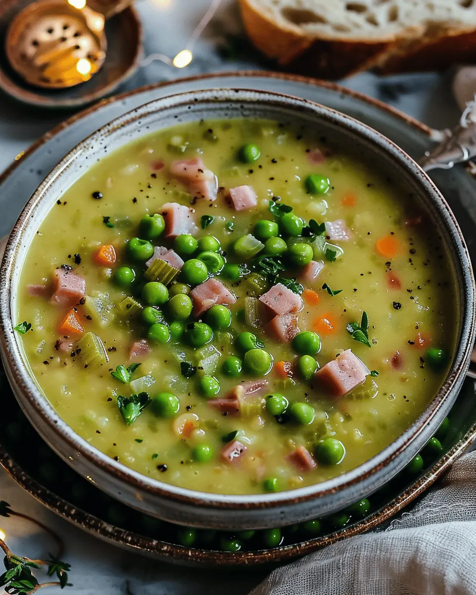 Easy Soup Recipes: Comforting Split Pea and Chicken Ham Soup