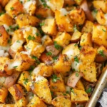 Sweet potato recipes : Cheesy Roasted Potatoes