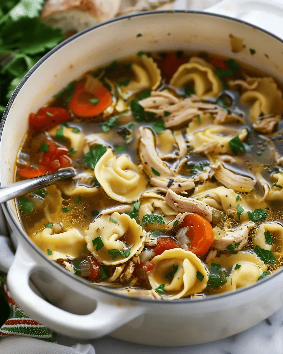 Easy Soup Recipes: Comforting Chicken Tortellini Soup You’ll Love