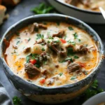 easy soup recipes : Philly Cheese Steak Soup Recipe: Comfort in a Bowl