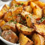 Sweet potato recipes : Air Fryer Garlic Parmesan Potatoes