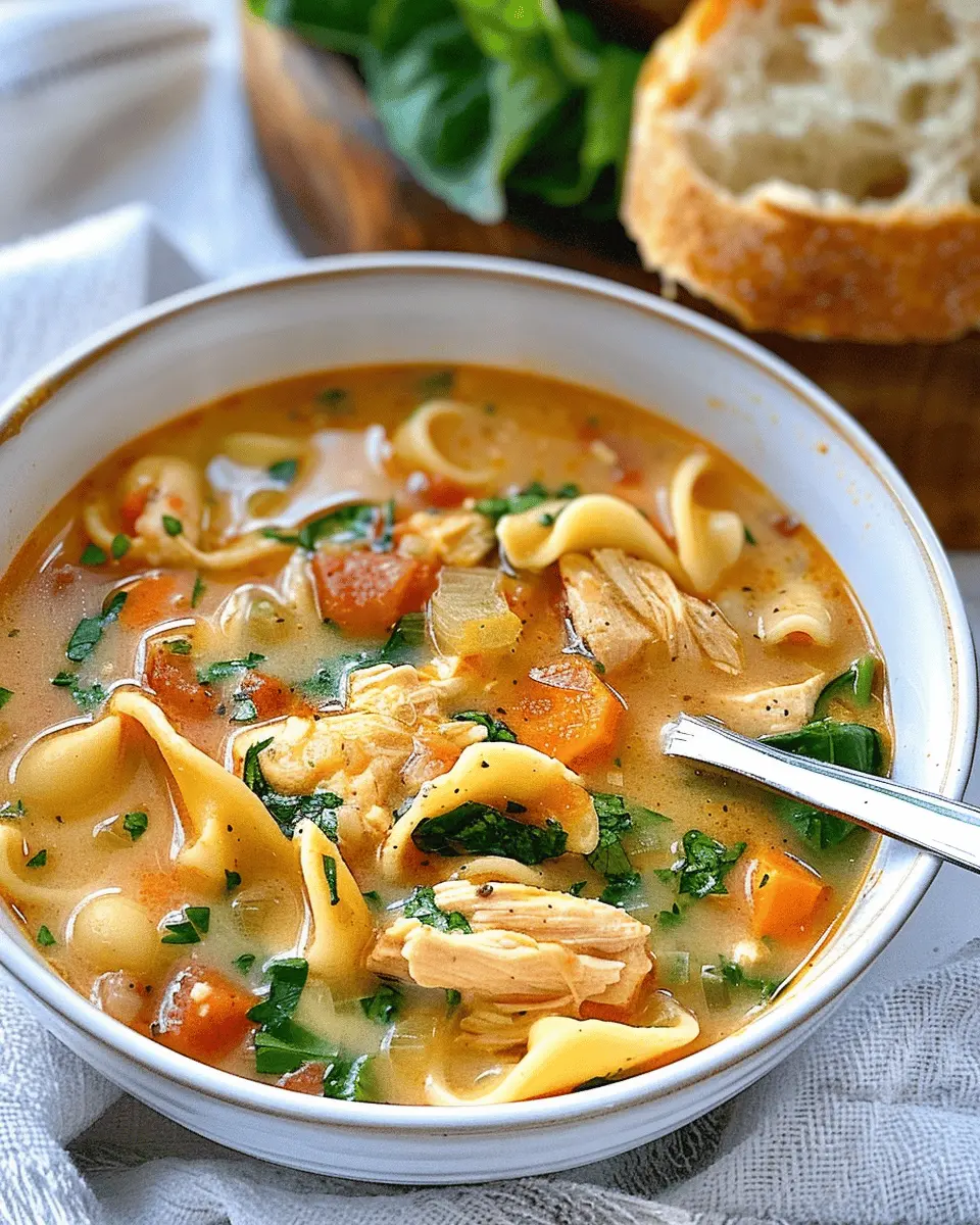 Easy Soup Recipes: Indulgent Marry Me Chicken Soup with Turkey Bacon