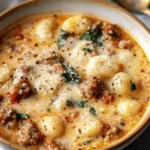 easy soup recipes : Creamy Italian Sausage Gnocchi Soup