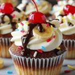 Banana Split Cupcakes