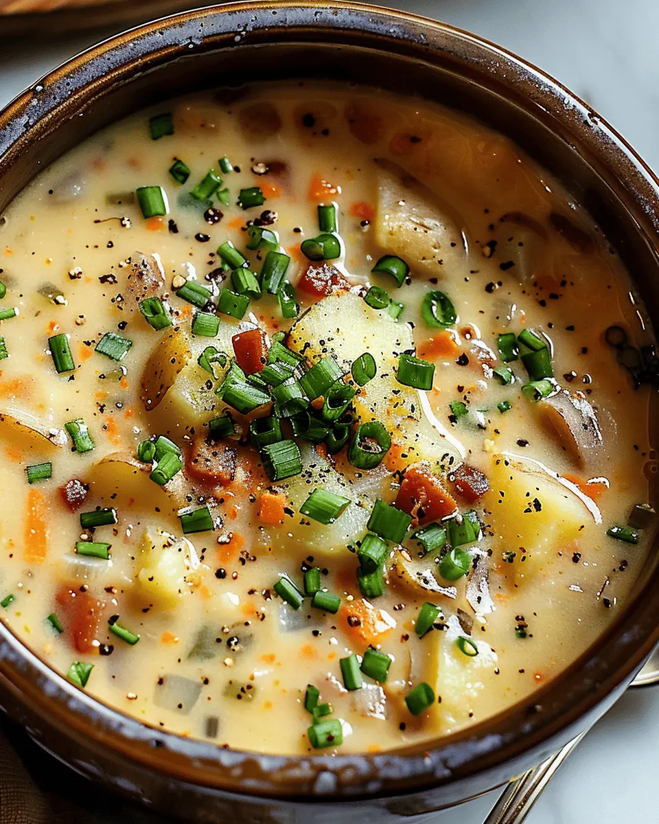 Easy Soup Recipes: Comforting Crockpot Potato Soup with Turkey Bacon