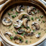easy soup recipes : Crockpot Mushroom Soup