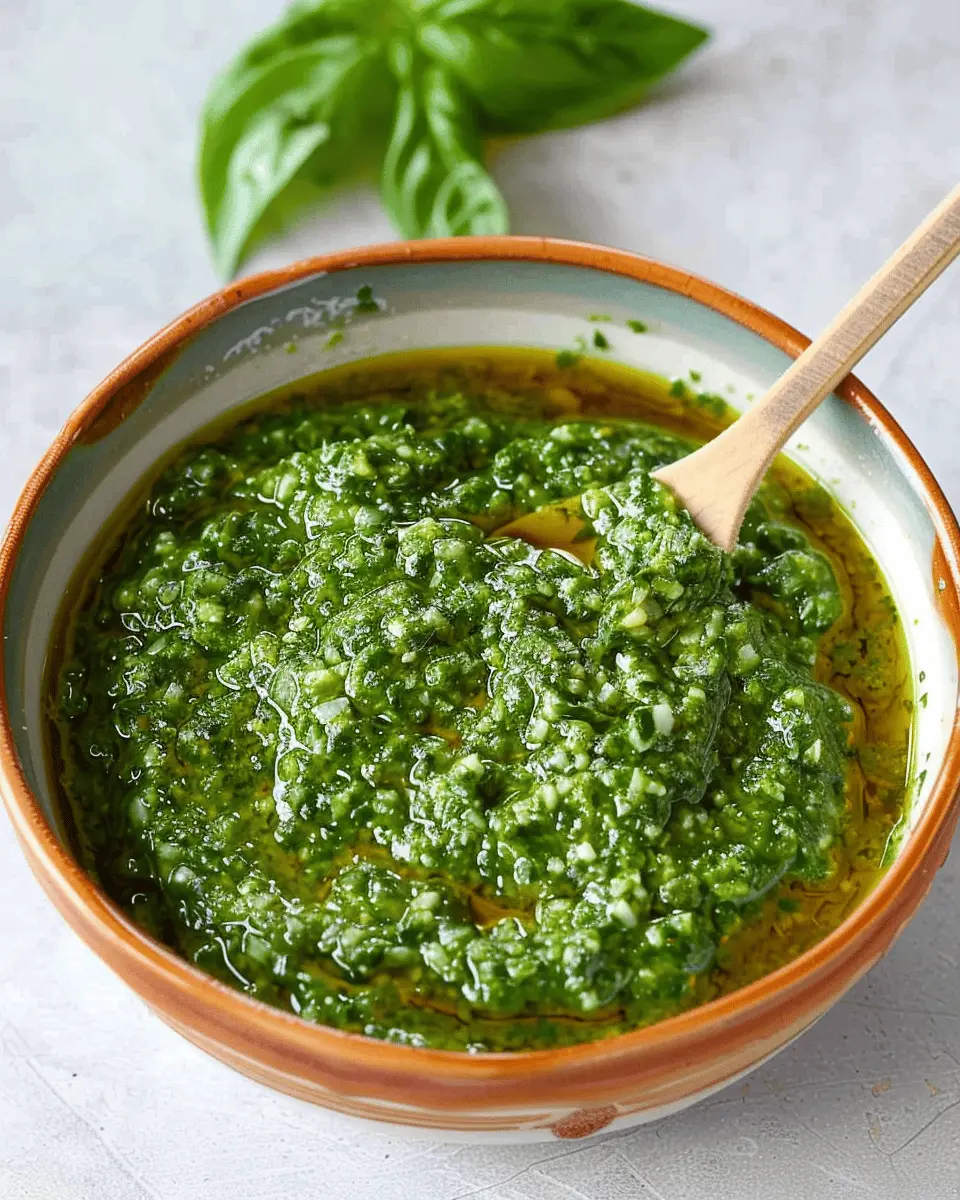 Pesto Sauce Without Nuts: Easy and Flavorful Homemade Delight