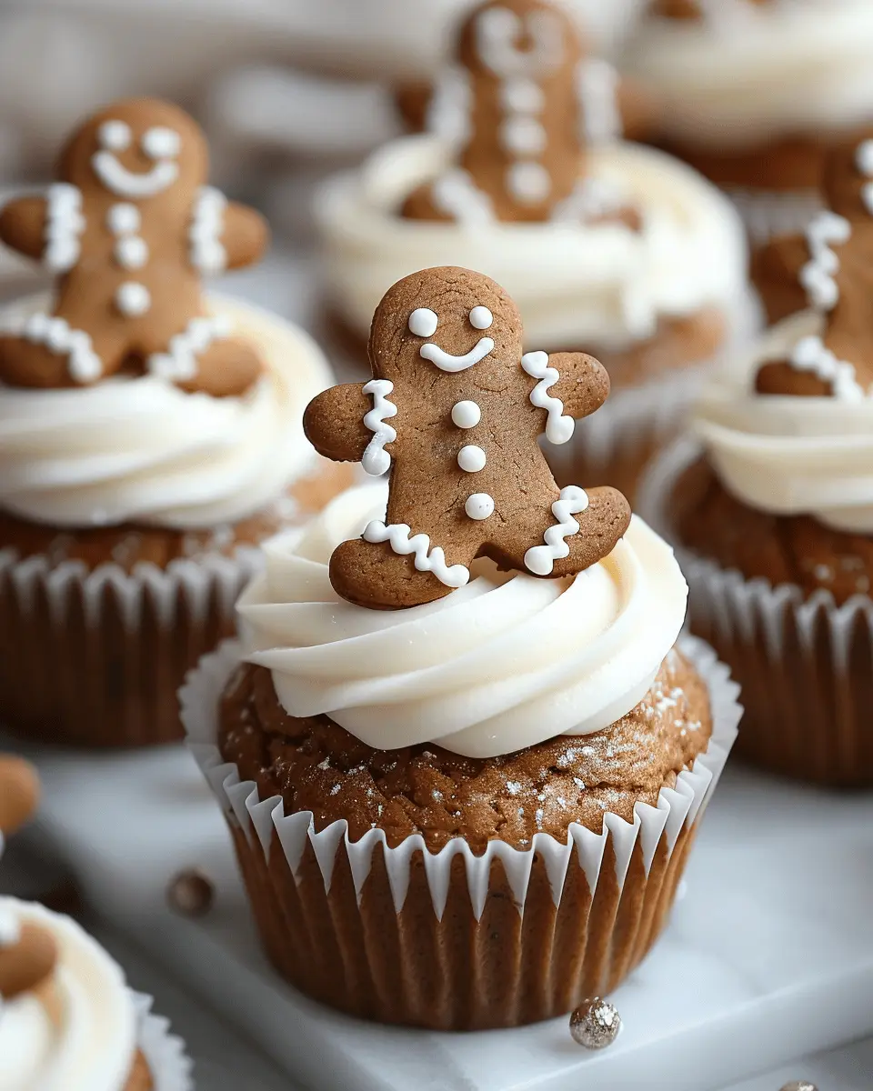 Gingerbread Man Cupcakes: Easy Holiday Treats for Everyone
