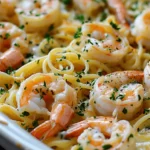 Shrimp Scampi Pasta Bake