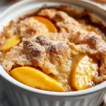 Crockpot Peach Cobbler