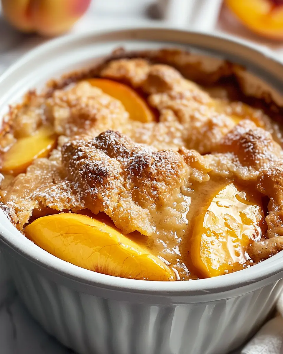 Crockpot Peach Cobbler: Easy and Indulgent Dessert Recipe