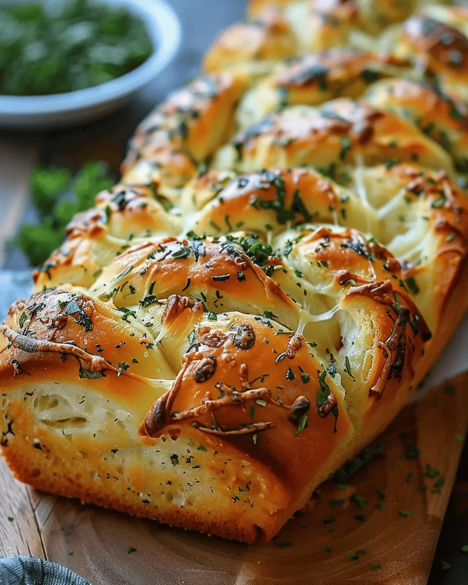 Swirled Garlic Herb and Cheese Bread: The Best Homemade Delight