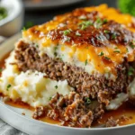 Meatloaf with Mashed Potatoes and Cheese Recipe