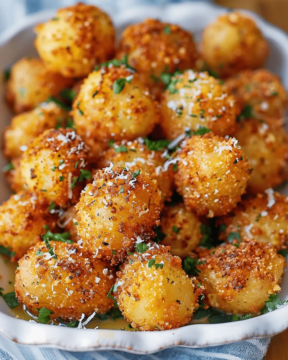 Crispy Parmesan Crusted Baby Potatoes: The Best Easy Side Dish